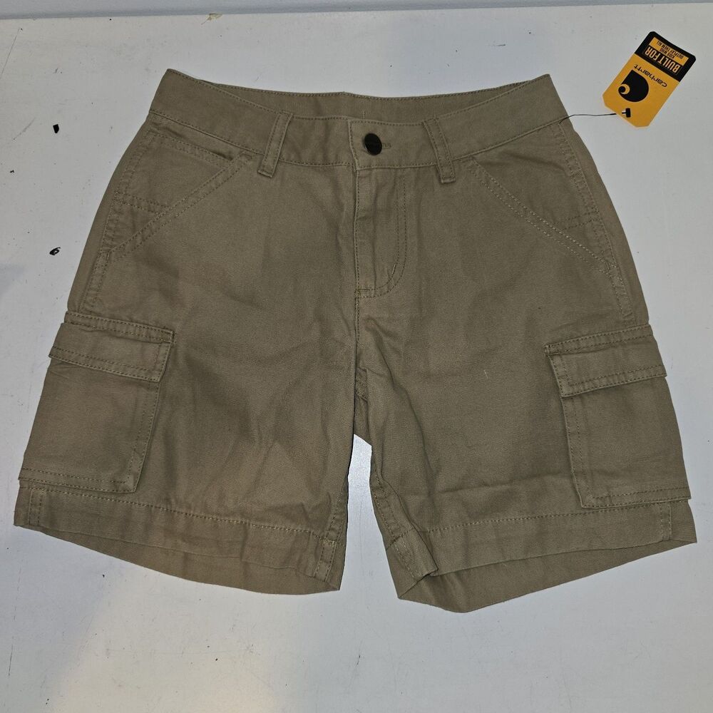 Carharrt Youth Size 10 Shorts Dark Khaki MODEL NO. BS8309-B